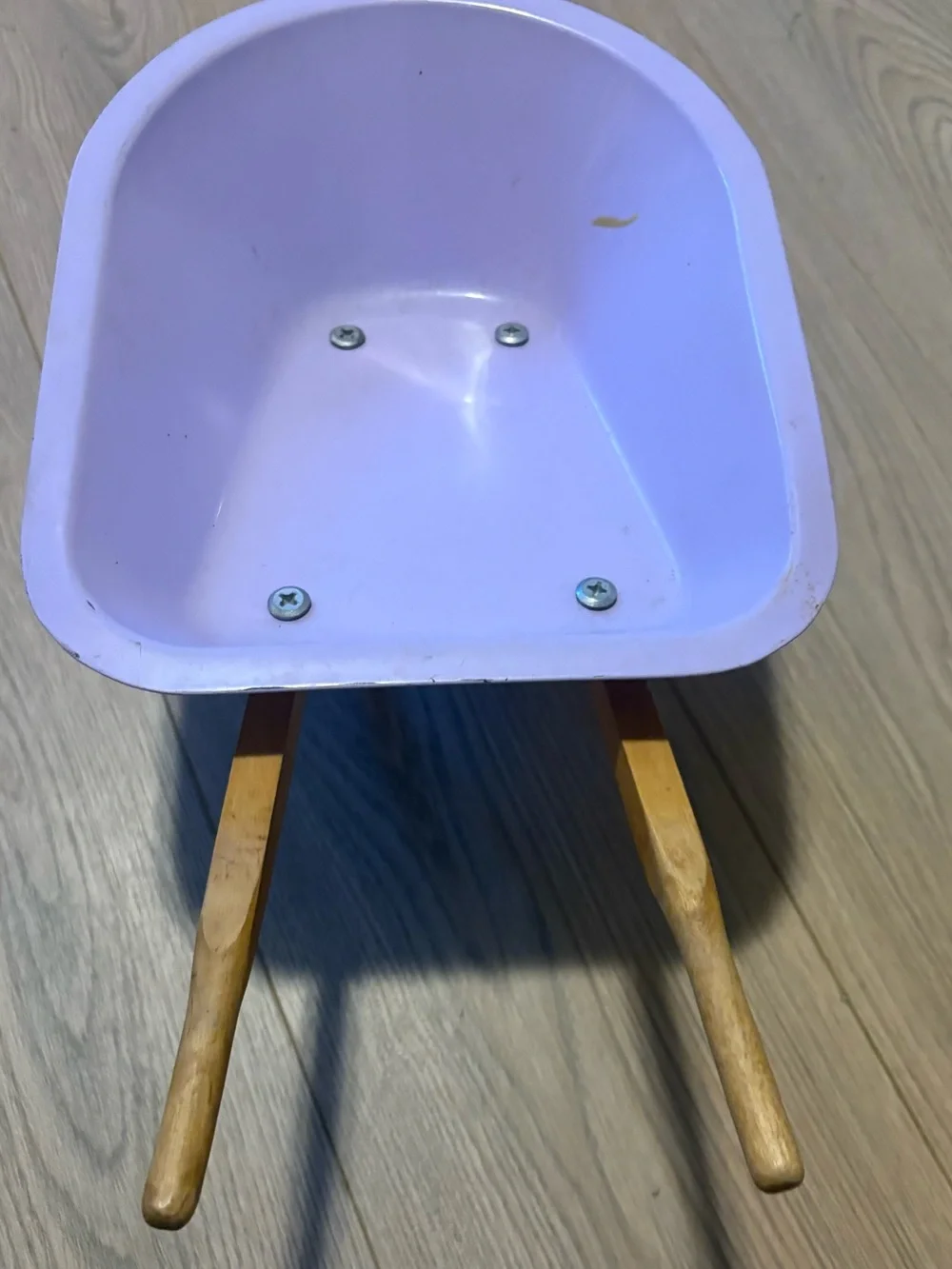 Kids Purple Plastic Wheelbarrow - Child Outdoor Toy